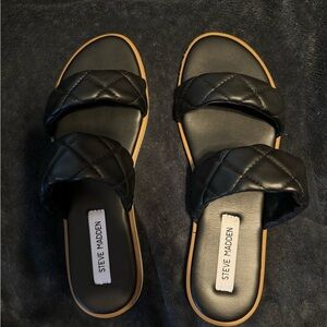 Steve Madden quilted sandals!